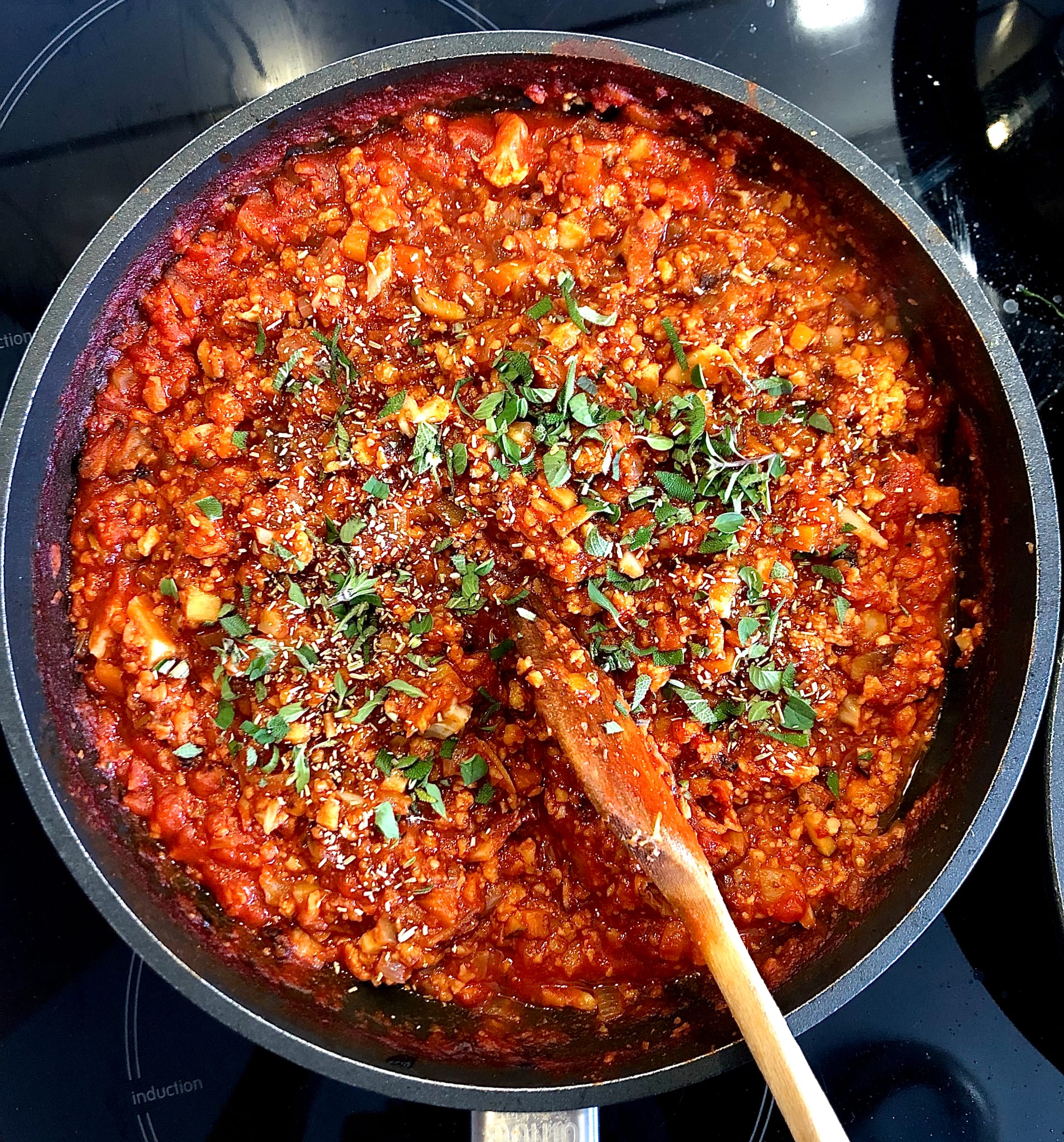 Salsa "boloñesa" con setas